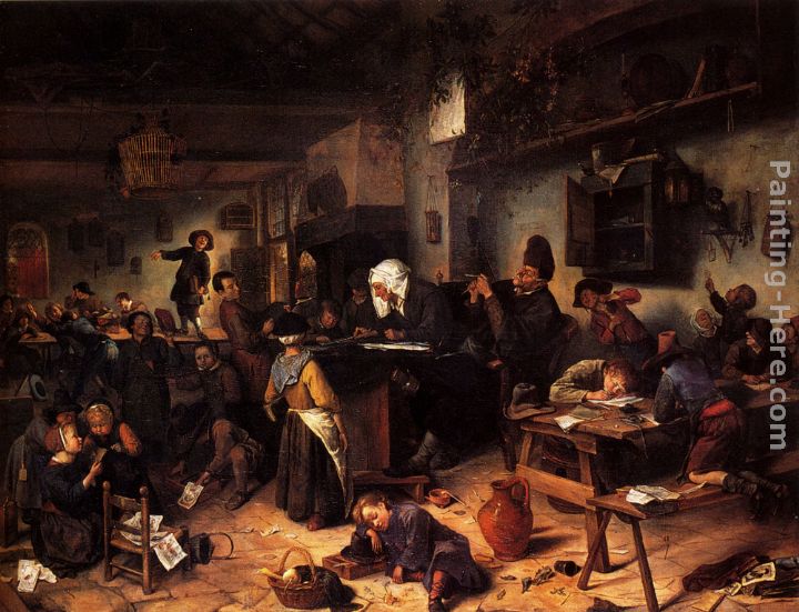 A School For Boys And Girls painting - Jan Steen A School For Boys And Girls art painting